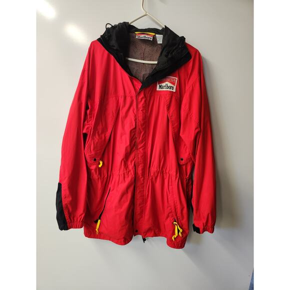 Vintage Men’s Marlboro Cigarettes Full Zip Jacket 90s Size Large Adventure Gear - Picture 1 of 3